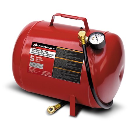 POWERBUILT 5 Gallon Portable Shop Air Tank 647011